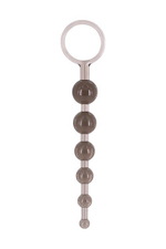 Дымчатая анальная цепочка DRAGONZ TALE ANAL - 20 см. (Цвет: дымчатый)