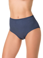 Трусы с высокой линией талии из мягкого перфорированного хлопка (Размер: XL) (Цвет: белый)