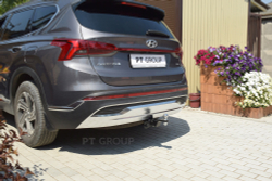 Фаркоп с унив. электрикой Smart, съёмный квадрат, HYUNDAI Santa Fe 2021-, KIA Sorento 2021- (паспорт и сертификат) ПТ ГРУПП.HSF-21-991122.00