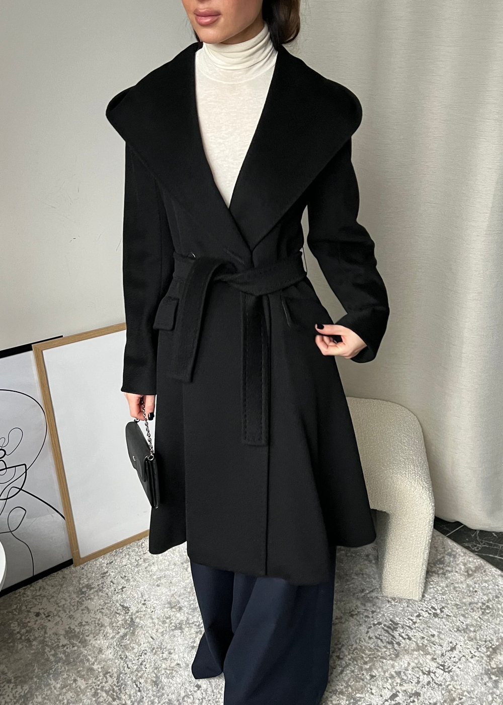 Шерстяное пальто MaxMara (верблюжья шерсть), XS