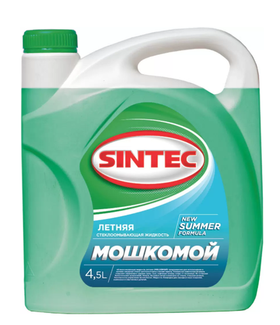 Стеклоомывающая жидкость летний Мошкомой Sintec 4,5л канистра