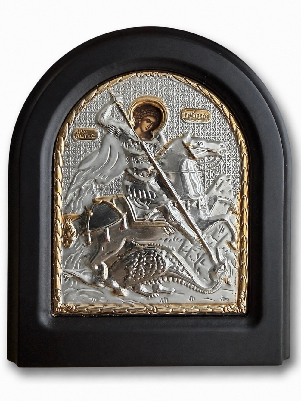 Икона Георгий Победоносец 14×12 см