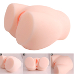 Мастурбатор-полуторс Cherry с вибрацией и двумя любовными тоннелями