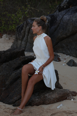 Платье Полли мини молочное