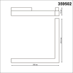 359502 SHINO NT24 137 черный Трековый низковольт. св-к диммир. со сменой цв.температуры, пульт ДУ/Tuya Smart Life IP20 LED 24W 48V 3000-6500K FLUM