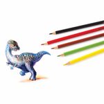 Карандаши цветные супермягкие ЮНЛАНДИЯ "ЭКЗОТИКА", 12 цветов, трехгранные, с раскраской, 181647