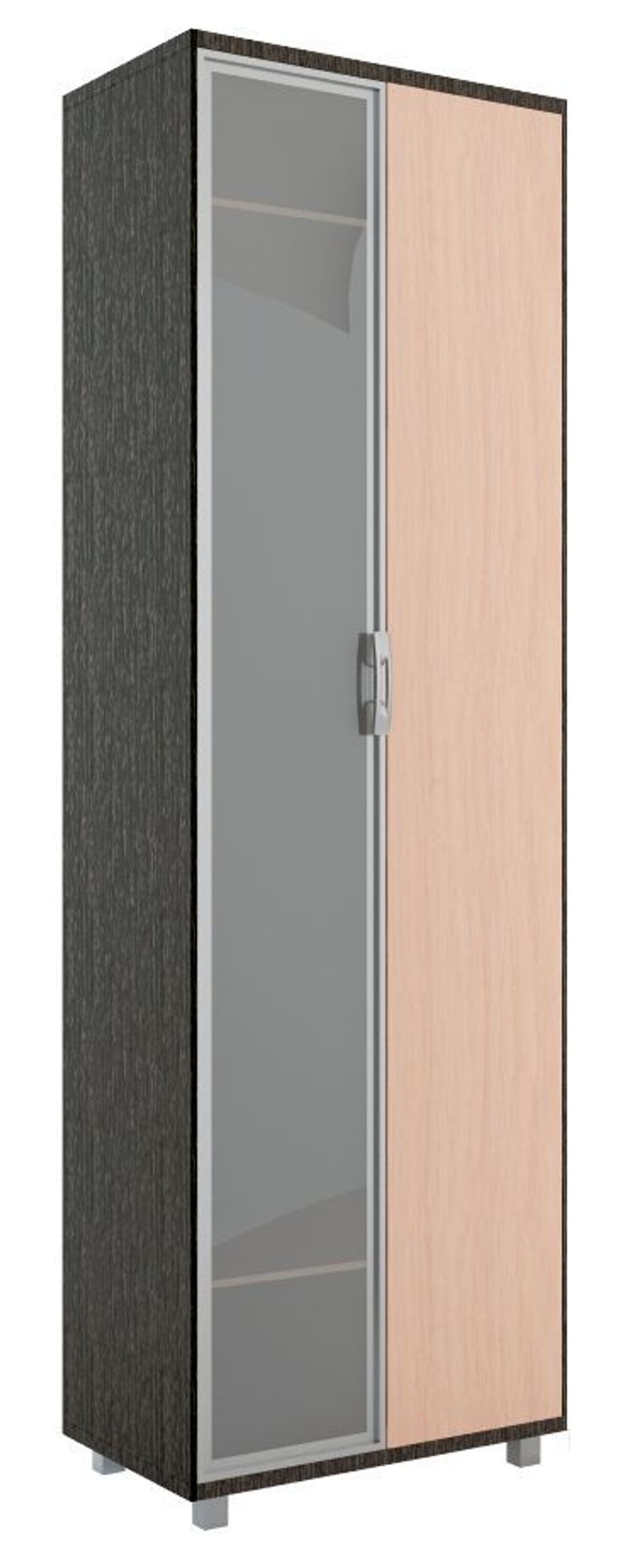 Шкаф West на 800 зеркало (венге/дуб млечный)