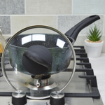 Ковш 1,5л Сияние Green со стеклянной крышкой, кш1811Gr