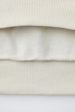 ZARA ТОЛСТОВКА С ПРИНТОМ «ГРАФФИТИ», СВЕТЛЫЙ ЭКРЮ