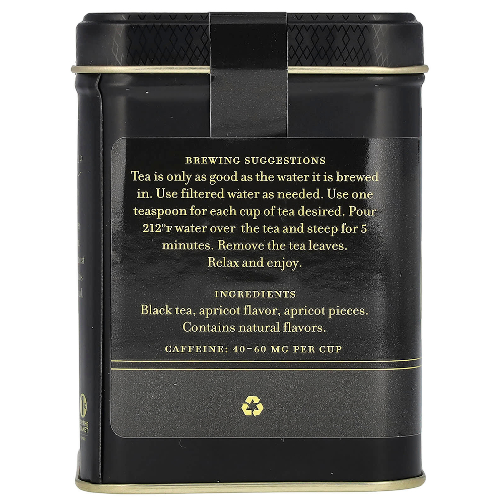 Harney & Sons, черный чай, абрикос, 112 г (4 унции)