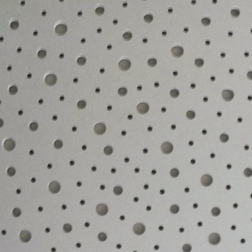 Плита перфорированная гипсокартонная звукопоглощающая Knauf-Акустика С3-8/15/20КР-4ПК 2000х1197х12,5 мм