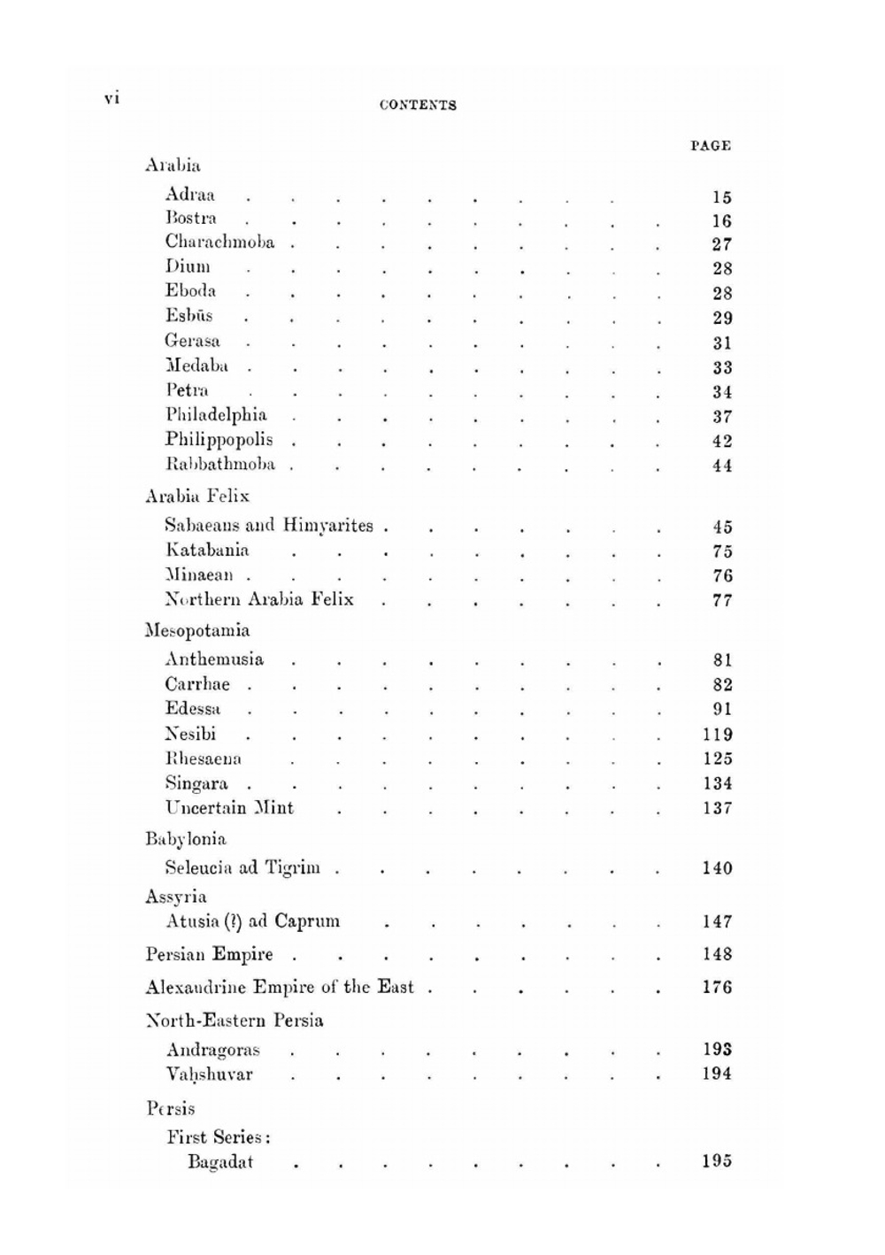 Catalogue of the Greek coins of Arabia, Mesopotamia and Persia. Nabataea, Arabia Provincia, S. Arabia, Mesopotamia, Babylonia, Assyria, Persia, Alexandrine empire of the East, Persis, Elymais, Characene | George Francis Hill