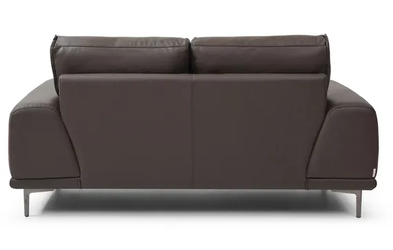 Двухместный диван Nolan 182 см из натуральной коричневой кожи