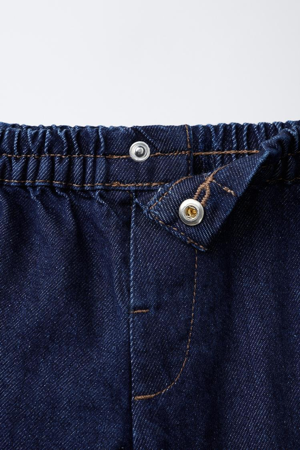 ZARA ДЖИНСЫ BAGGY С ДЕКОРАТИВНЫМИ ШВАМИ, СИНИЙ