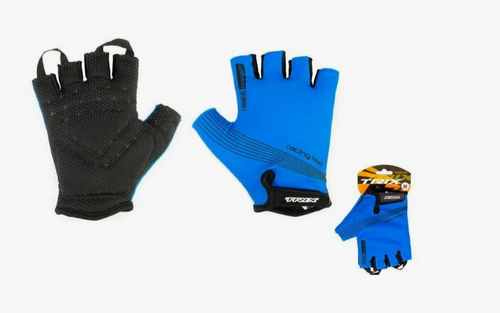 Перчатки TRIX nw  мужские, M, коротк. пальцы, гелев. вставки, дышащая лайкра/искусств. замша, синие