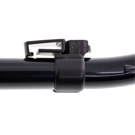 Трубка Marlin Dry Max Black/Orange Изогнутая гофра