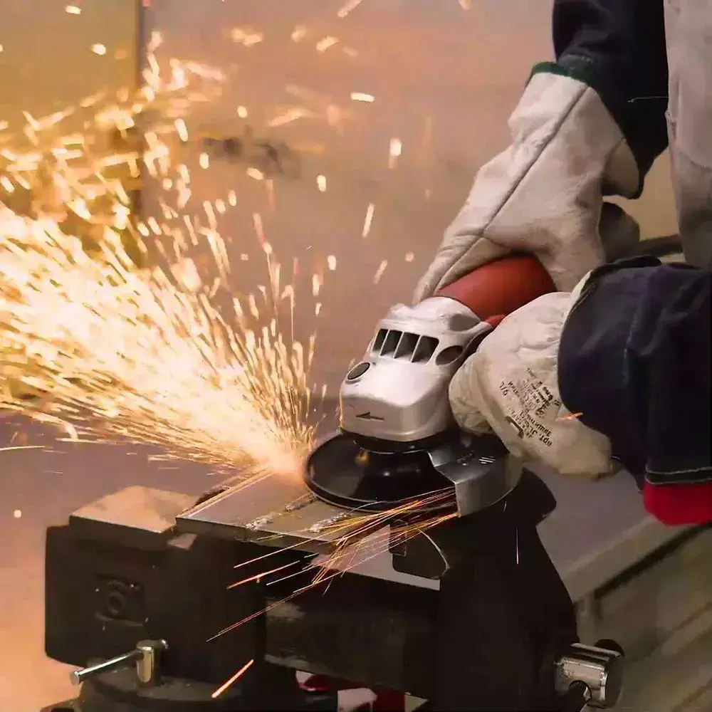 Фибровый шлифовальный круг по металлу DEBEVER 125 мм P60 (со шлицами), циркониевый корунд, 5 шт