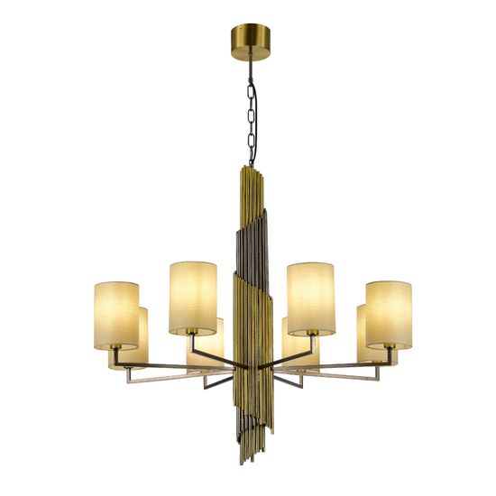 SL1638.303.08 Светильник подвесной ST-Luce Латунь/Серый E14 8*42W GLORIA