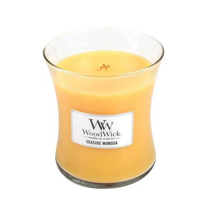 Свеча ароматическая WoodWick Seaside Mimosa маленькая 85 г.