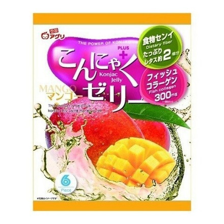 Желе “Yukiguni Aguri” порционное Конняку со вкусом манго (16г х6шт) 96г