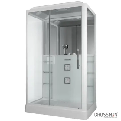 Душевая кабина Grossman Alba GR128L (90x135x225) дверь разджвижная,3 места