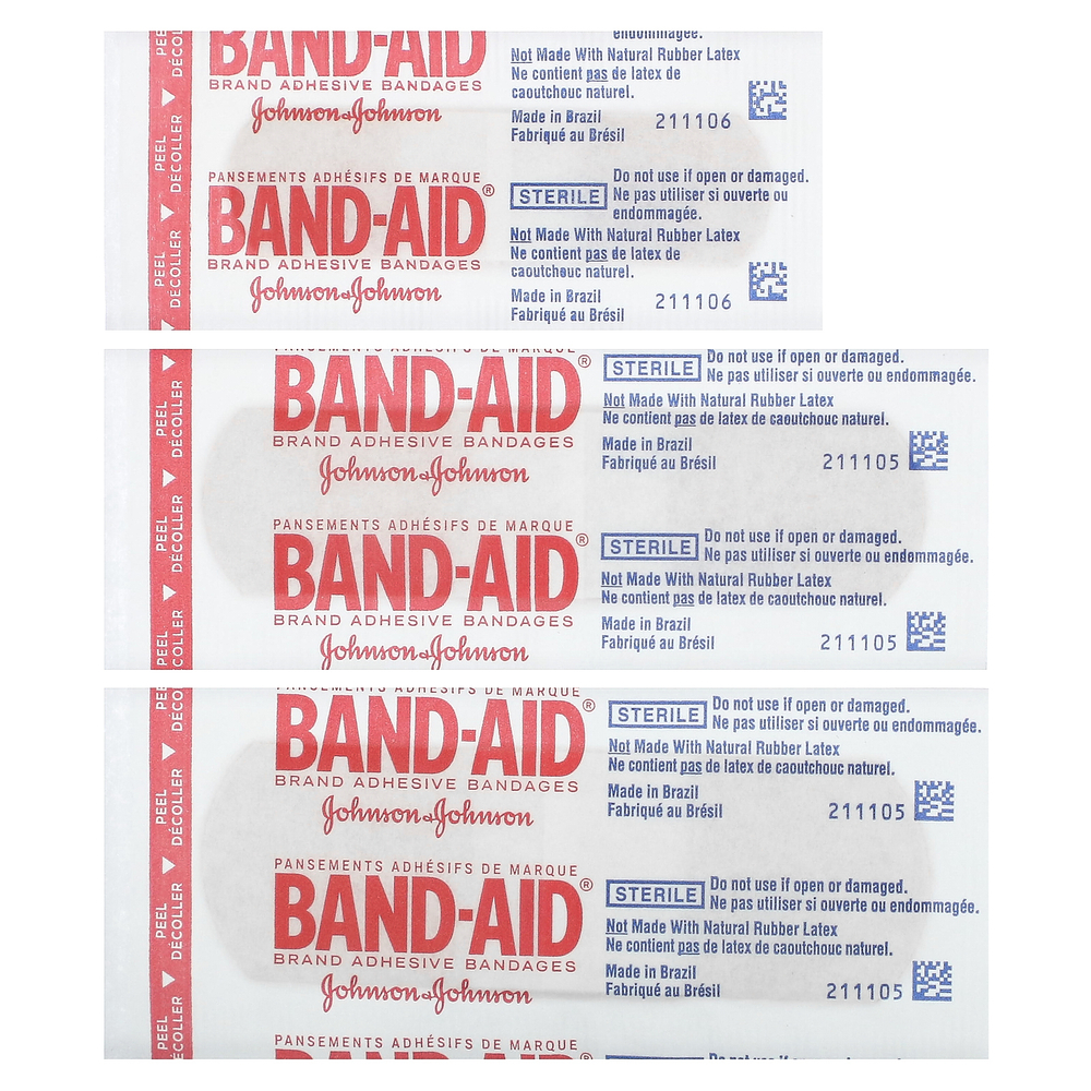 Band Aid, лейкопластыри, Нашитон, гибкая ткань, BR45, 30 разных размеров