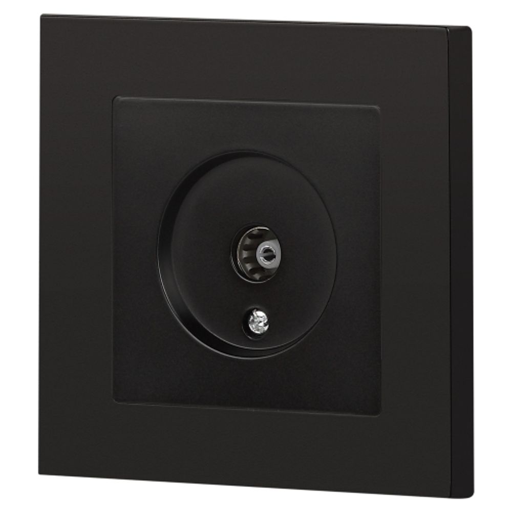 Розетка Intro Accent 6-301-05 TV одиночная, IP20, СУ, антрацит | Intro