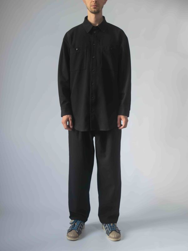 Рубашка Oversize черная - фото 8