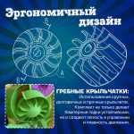 Механическая бамперная лодка "Катамаран" 150*118*34 см, цвет желтый с зеленым
