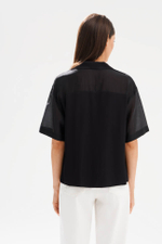 23579 Блузка женская (черный)