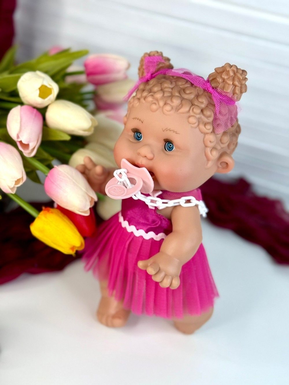 Пупс Nines 26см PEPOTE с закрывающими глазками (N814G)