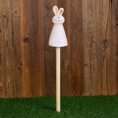 Фигура садовая на штакетник 10,5*9*21см "Забавные животные", керамика