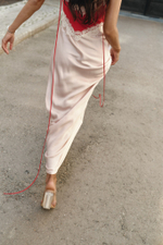 Платье комбинированное redpnk