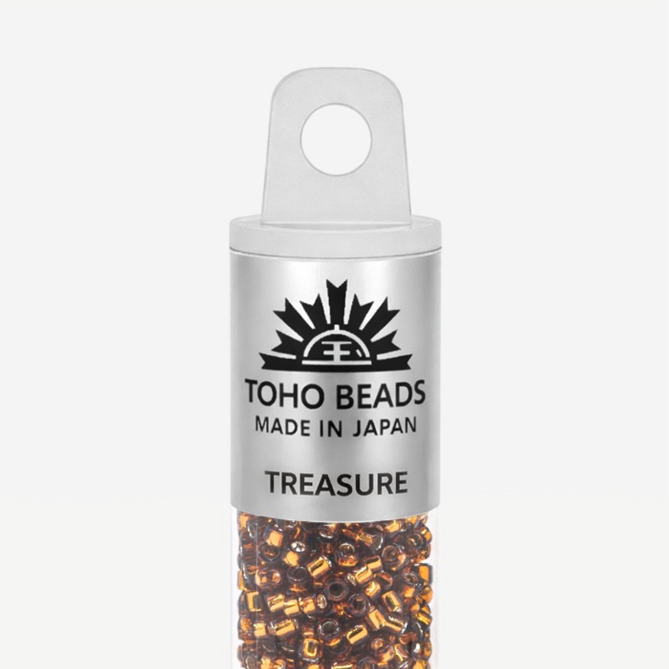 Японский бисер TOHO Treasure (№34), с внутренним серебрением, прозрачный