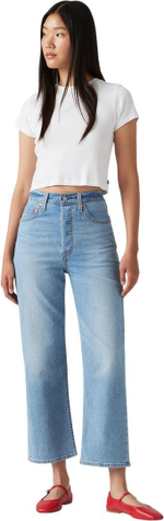 Джинсы Levis RIBCAGE STRAIGHT ANKLE синий