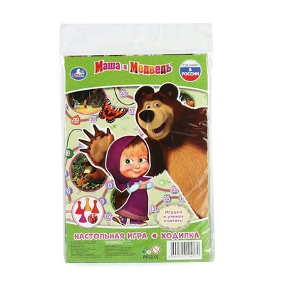 Игра-ходилка "Маша и Медведь" пакет 4690590104170 (Умка)