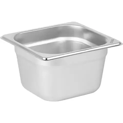Гастроемкость GN 1/6 сталь нерж. 1,6л ,H=10,L=17,6,B=16,2см металлич. 4011946