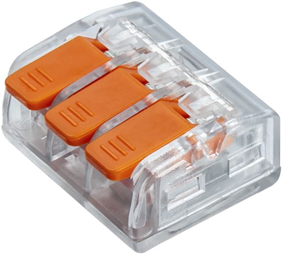 Клемма Navigator NTC-R2 3*2,5 рычаги оранжевая (упаковка 5шт) 39158