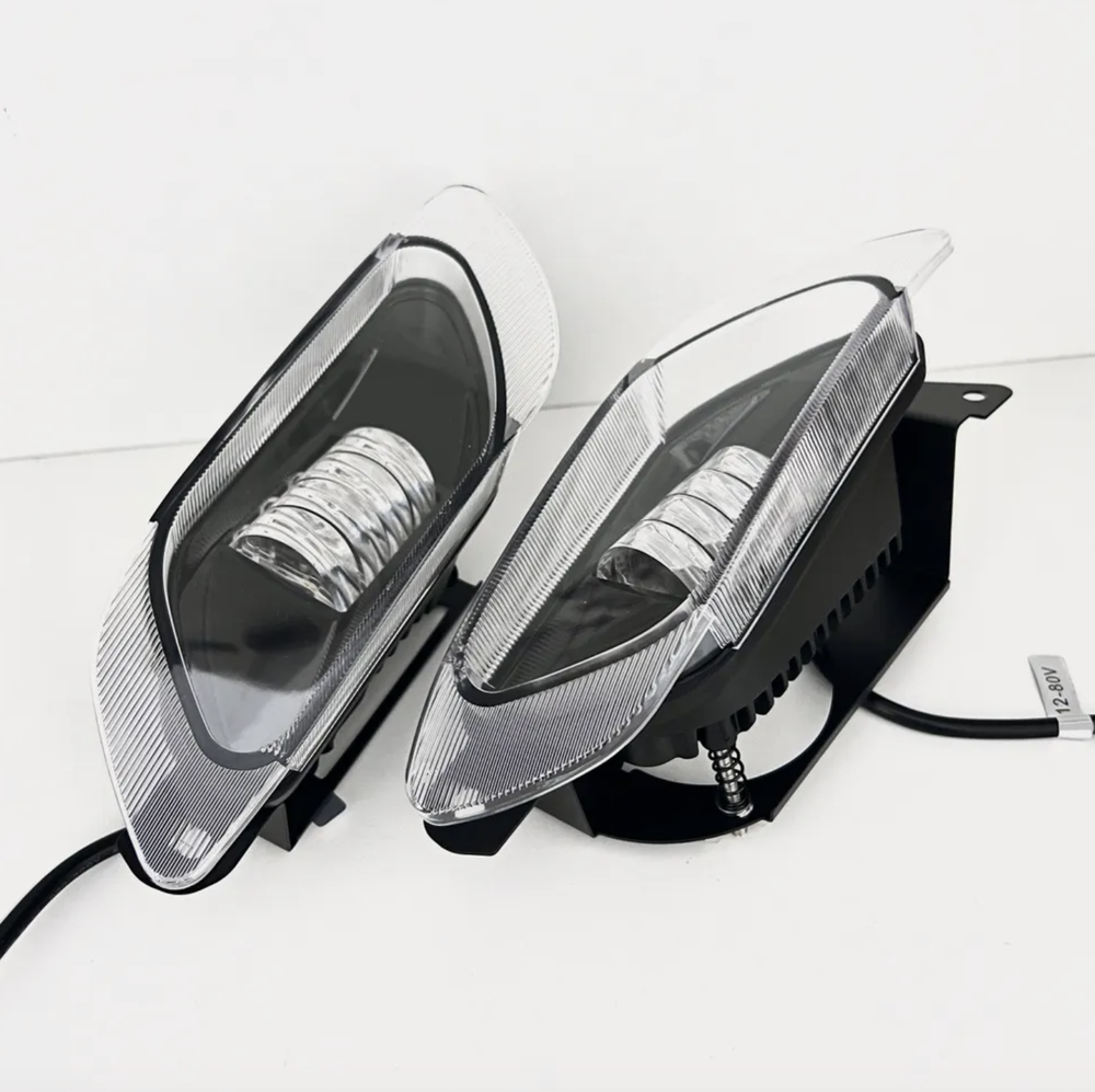 ПТФ 01 (Белый) для Daewoo Nexia n100 (1 поколение, 1994-2008), ZAZ Sens, Dodge Stratus Coupe, светодиодные противотуманные фары (2 шт. / комплект)