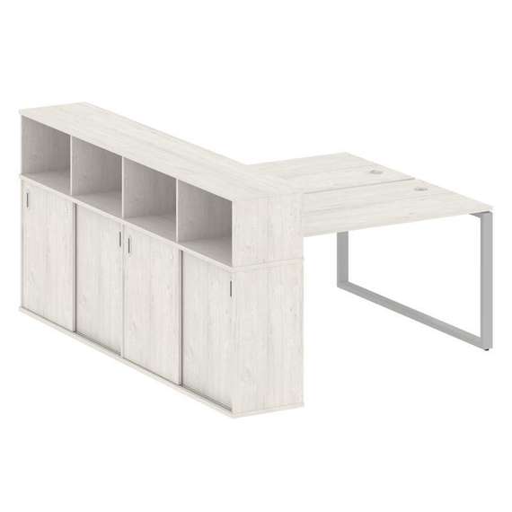 Метал Систем Рабочая станция с шкафом-купе на О-образном м/к БО.РС-СШК-4.3 Т