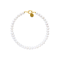 Колье из жемчуга полубарокко 9-10 мм