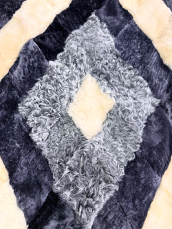 Покрывало меховое ковер из шкуры овчины