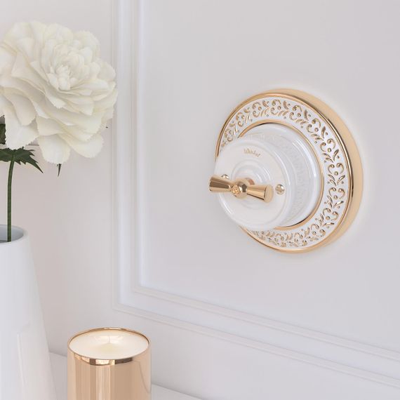 Набор ручек выключателя Werkel Ретро золото W6442138 4690389166259