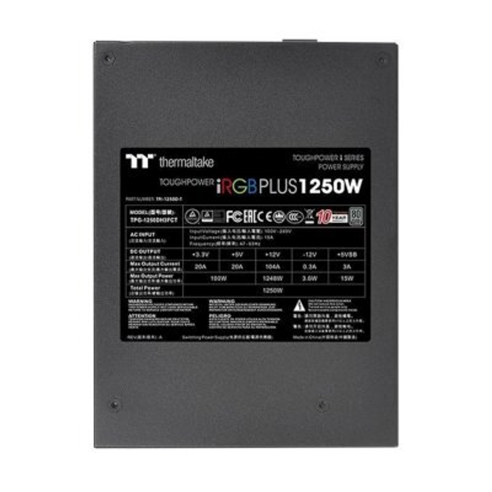 Блок питания Thermaltake ToughPower iRGB Plus 1250W PS-TPI-1250F3FDTE-1