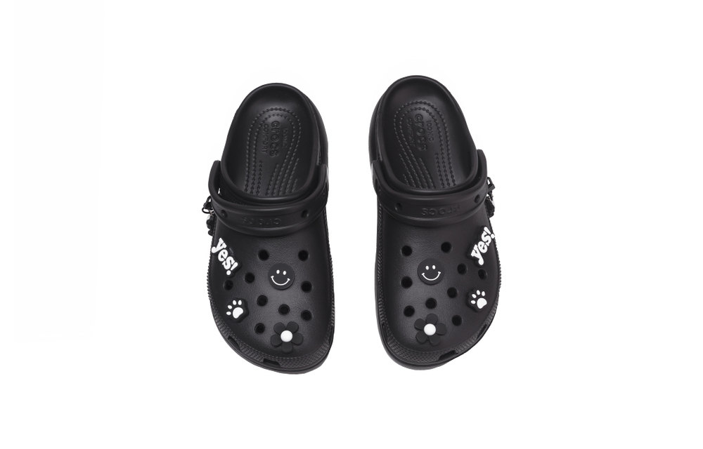 Crocs Classic Platform Clog Panda Eva (Женская размерная сетка)