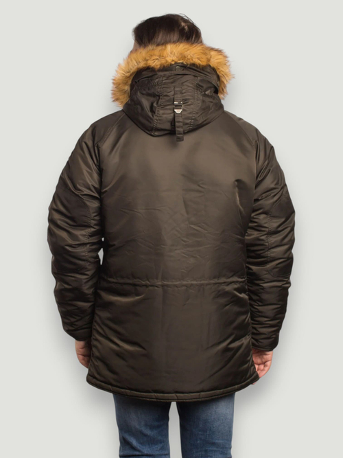Куртка Аляска N-3B Husky Denali (т. серая - beluga/orange)