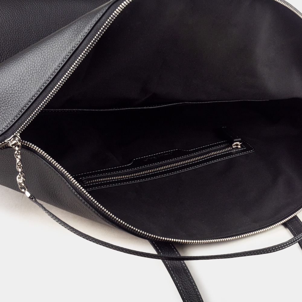 Сумка Giselle из кожи теленка, черного цвета