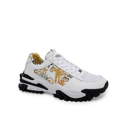 Кожаные кроссовки Versace Jeans Couture - белый(74YA3SI9ZP261)