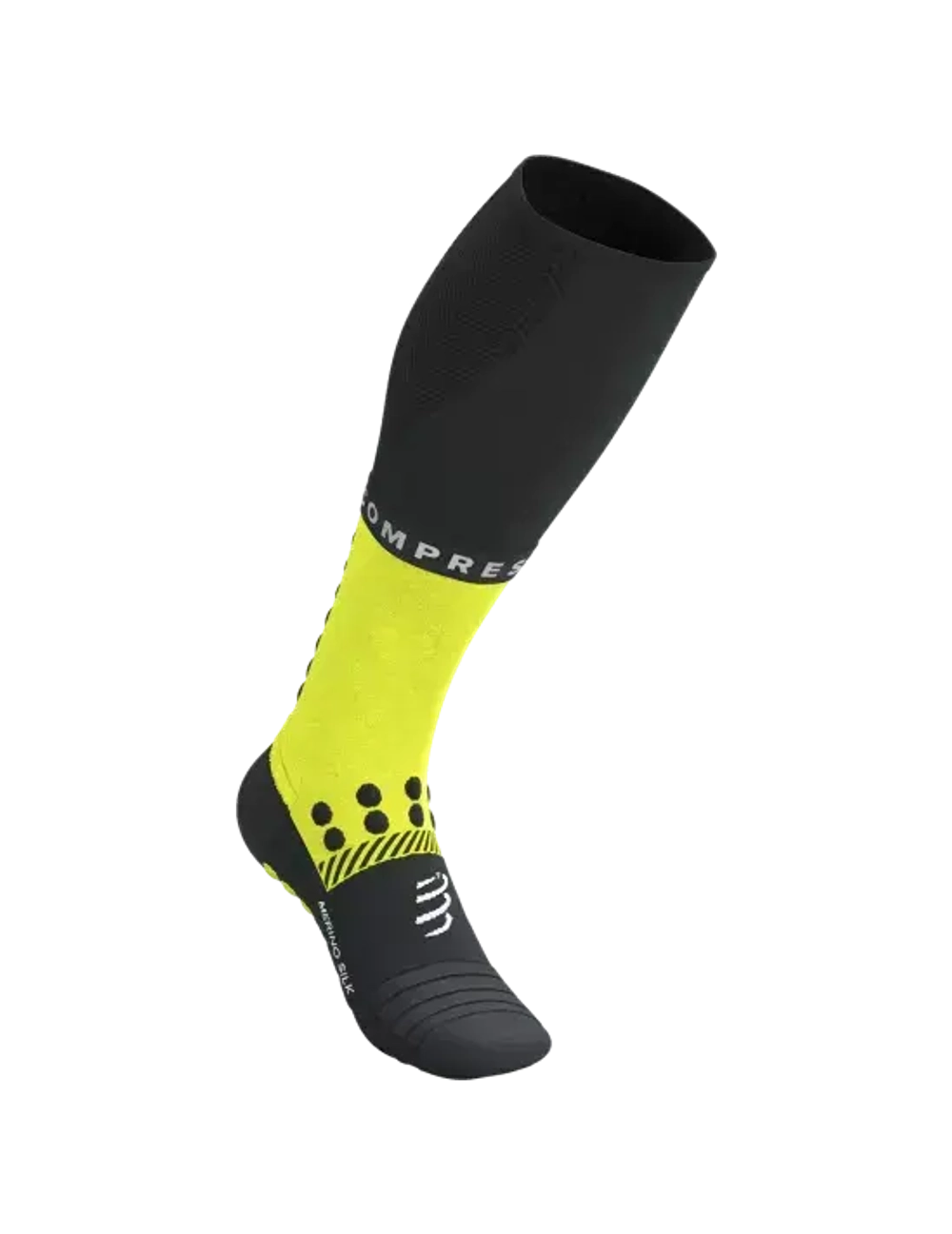 Гольфы Winter Run Black/Safe Yellow