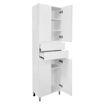 Пенал Azario Эстима 60 600х320х1970 напольный, белый глянцевый (CS00094564)